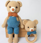 Teddy Bear and Rattle Baby Gift Set