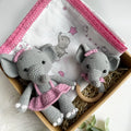 Deluxe Elephant Muslin Baby Gift Box