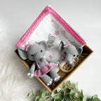 Deluxe Elephant Muslin Baby Gift Box