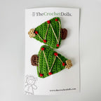 Crochet Christmas Hairclips