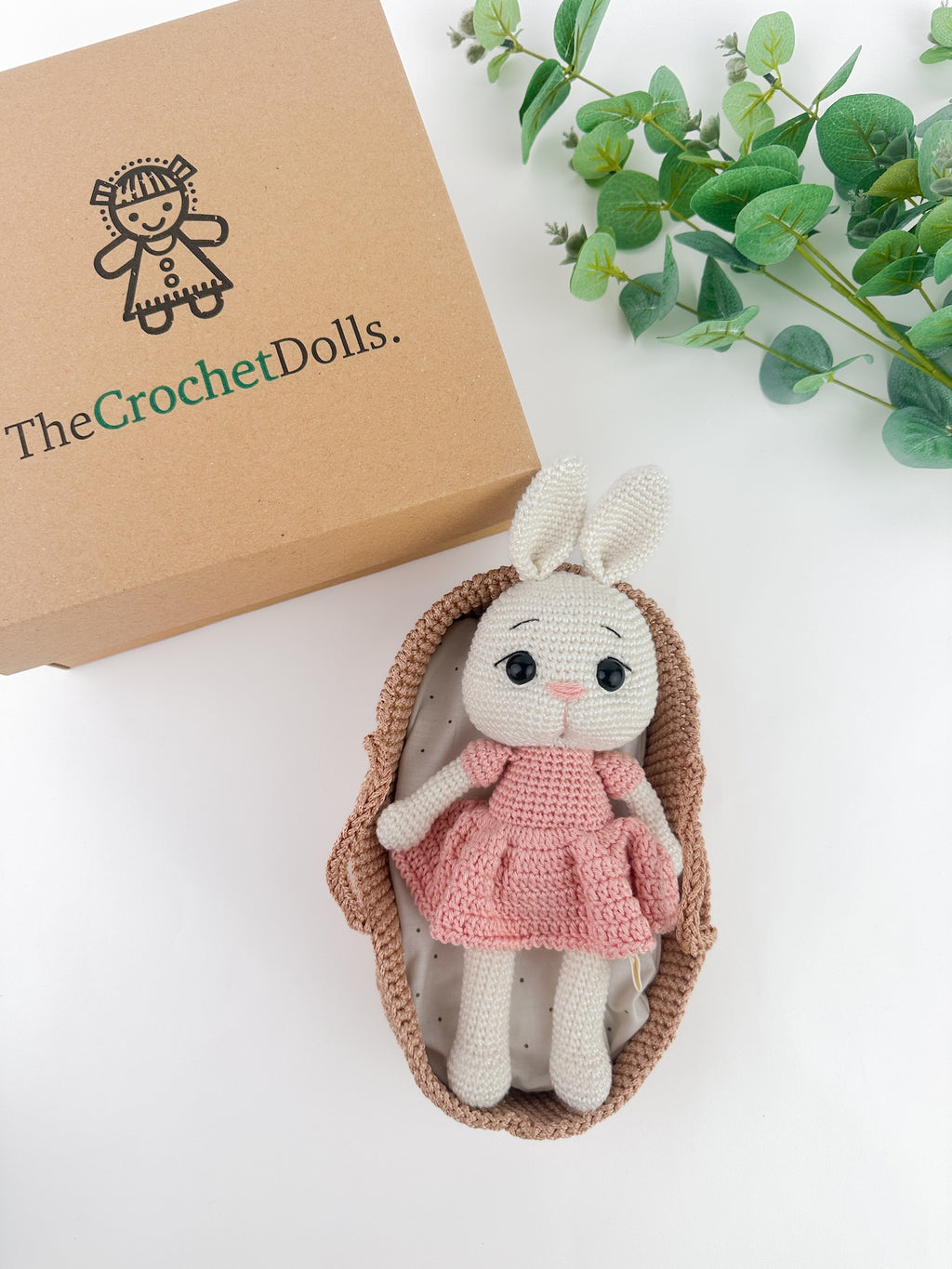 Cuddly Bunny in a Basket
