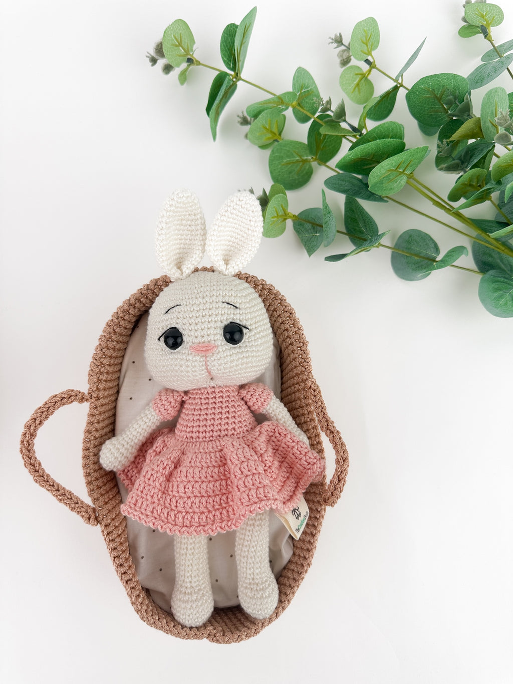 Cuddly Bunny in a Basket