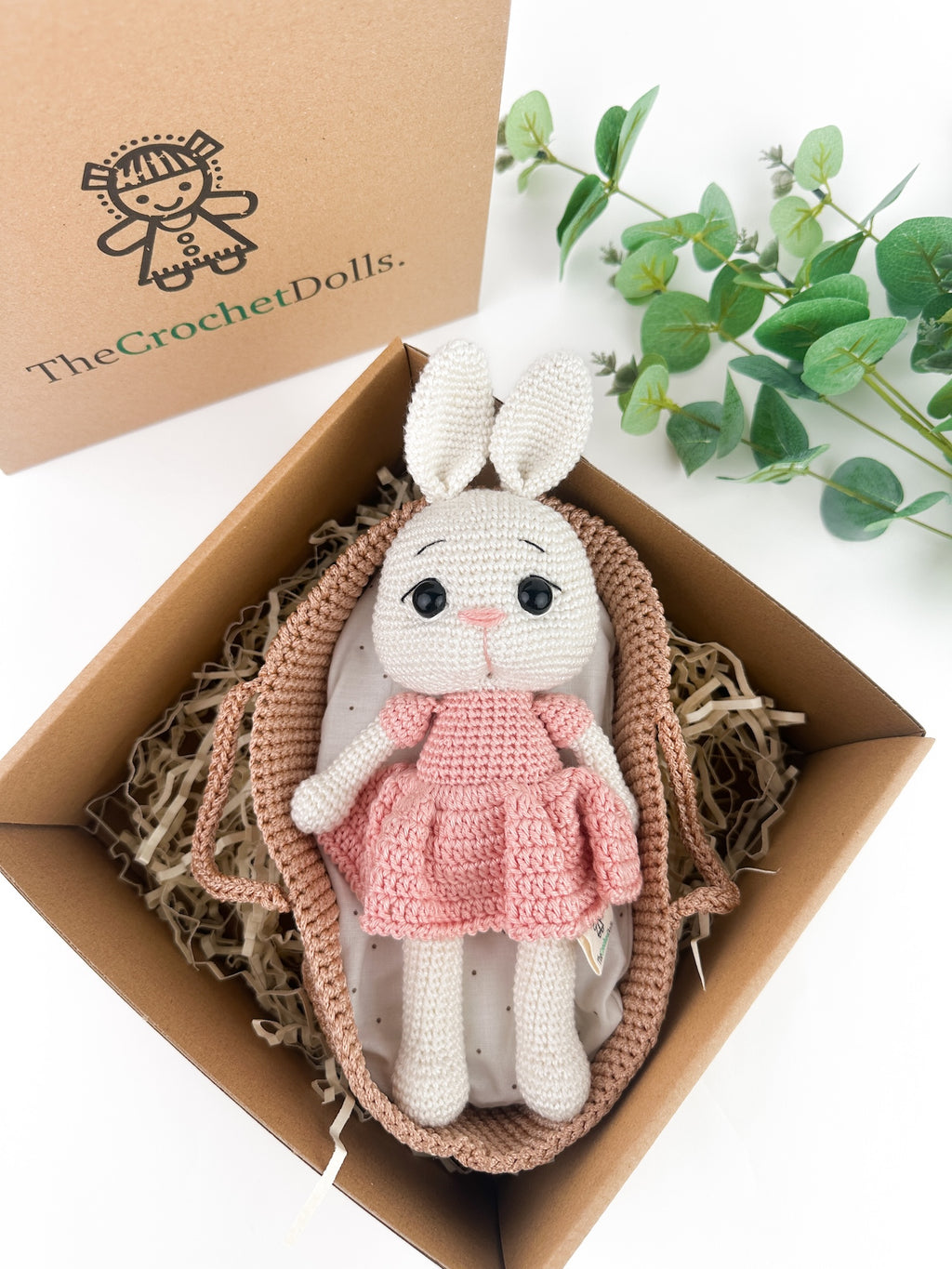 Cuddly Bunny in a Basket