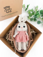 Cuddly Bunny in a Basket
