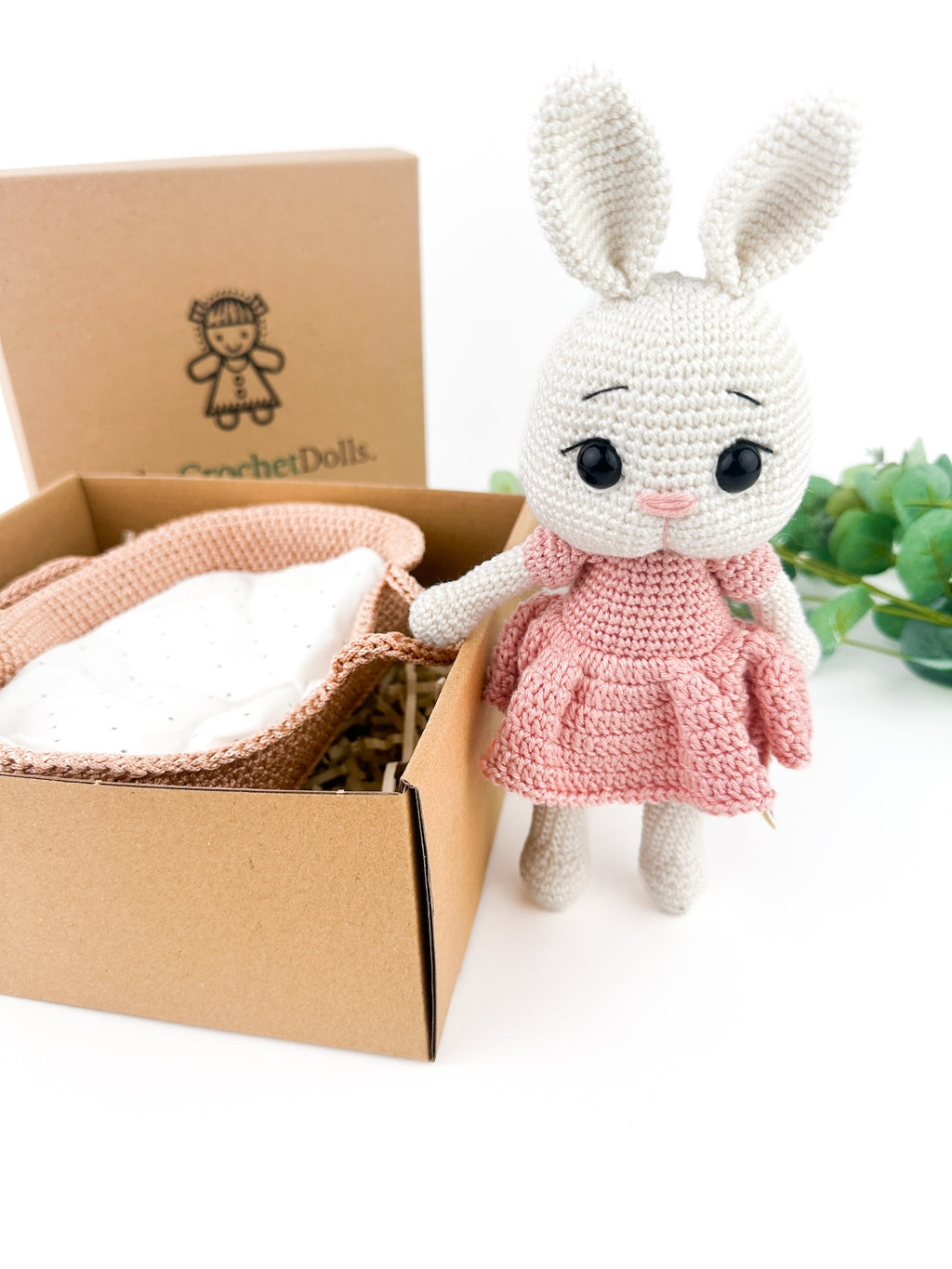 Cuddly Bunny in a Basket