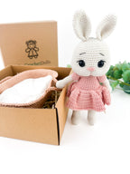 Cuddly Bunny in a Basket