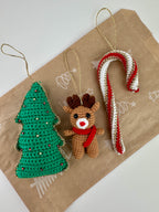 Christmas Decoration-Christmas Tree, Candy Cane and Rudolph