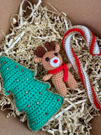 Christmas Decoration-Christmas Tree, Candy Cane and Rudolph