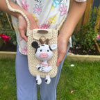 Crochet Cow Handbag