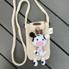 Crochet Cow Handbag