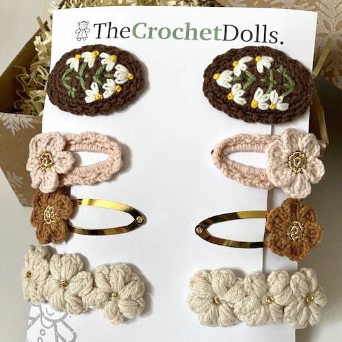 Crochet Hairclips
