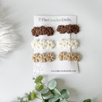 Crochet Flower Hair Clips