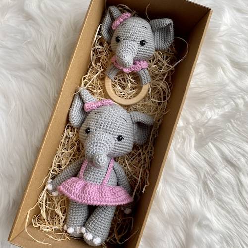 Elephant Teddy Daisy and Henry