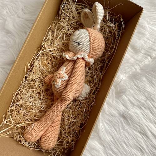 Sleepy Bunny and Rattle Baby Gift Set