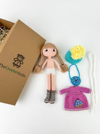 Handmade Doll with a Cupcake Bag