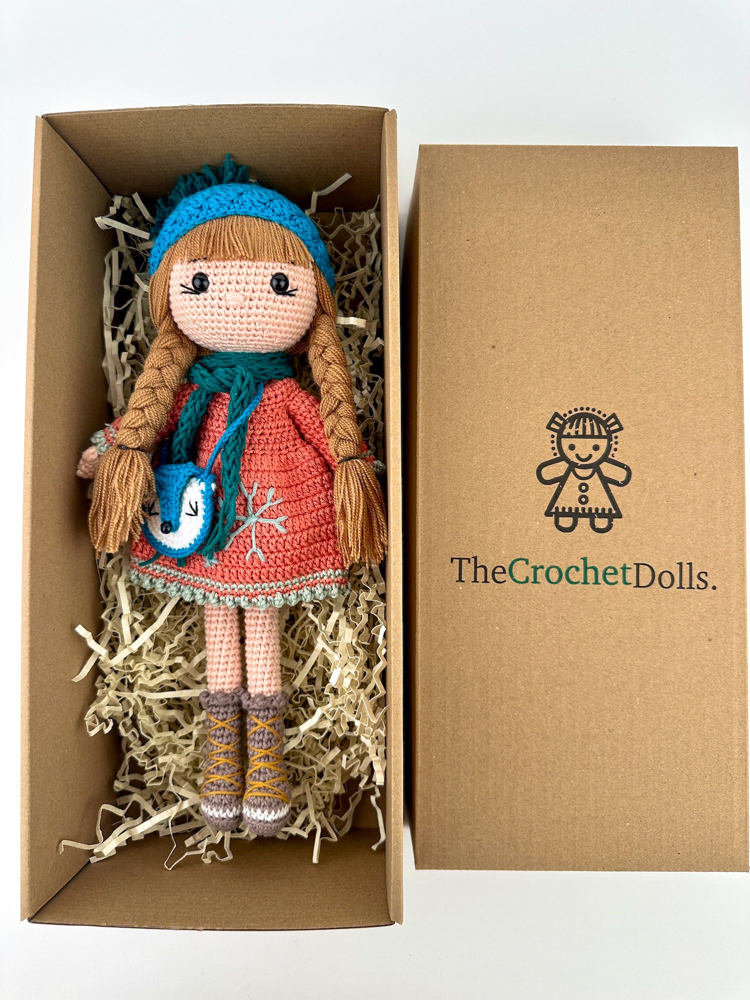 Crochet Doll With a Fox Bag