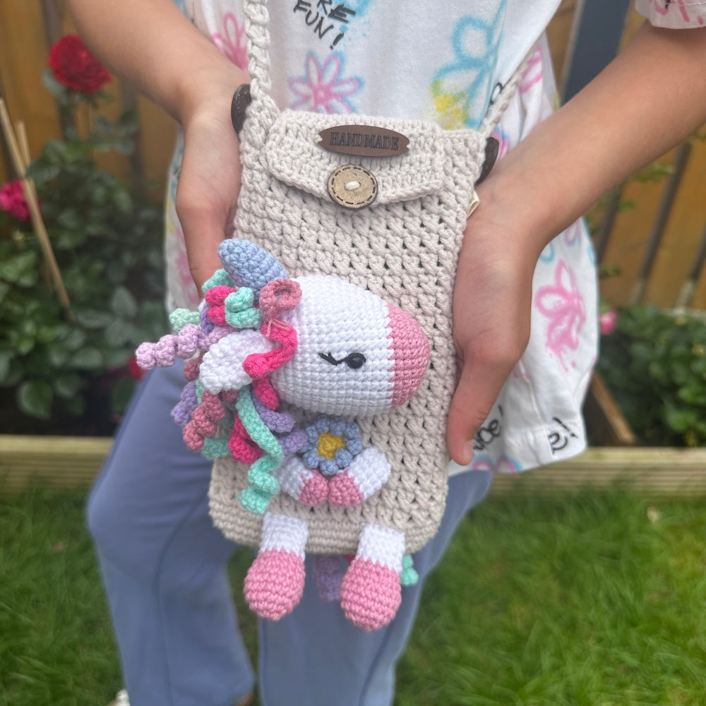 Crochet Unicorn Handbag