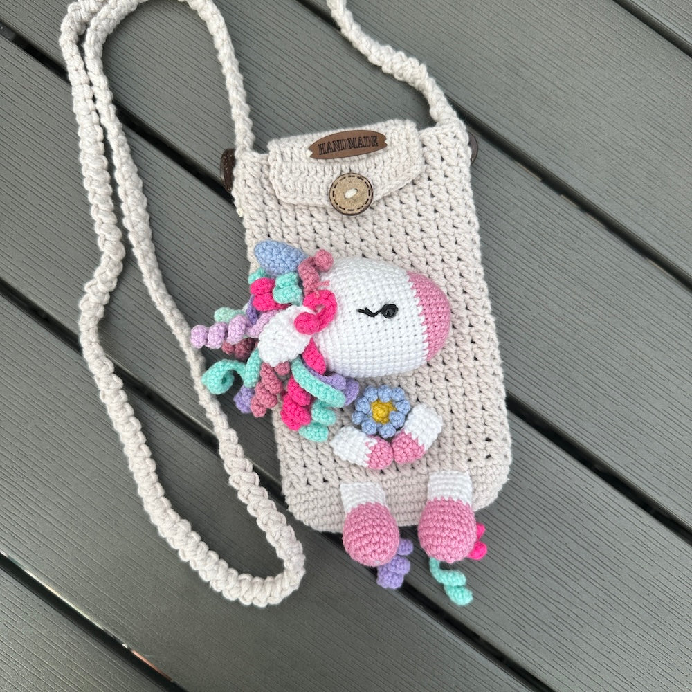 Crochet Unicorn Handbag