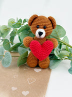 Valentines Teddy Bear with Red Heart
