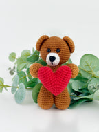 Valentines Teddy Bear with Red Heart