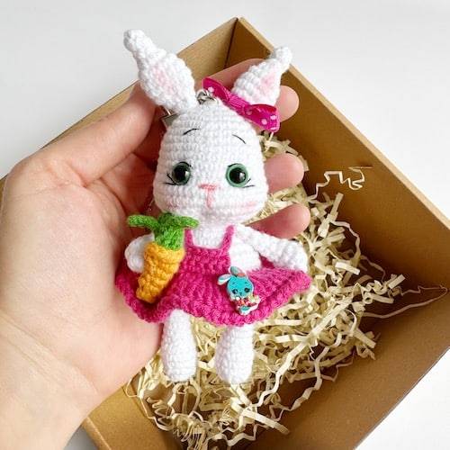 Mini Bunny Keyring