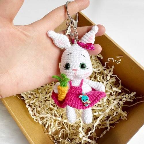 Mini Bunny Keyring