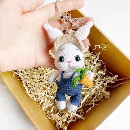 Mini Bunny Keyring