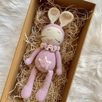 Sleepy Bunny Teddy with a Tail