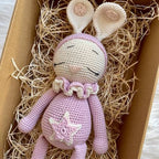 Sleepy Bunny Teddy with a Tail