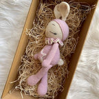 Sleepy Bunny Teddy with a Tail