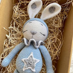 Sleepy Bunny Teddy with a Tail