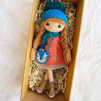 Crochet Doll With a Fox Bag