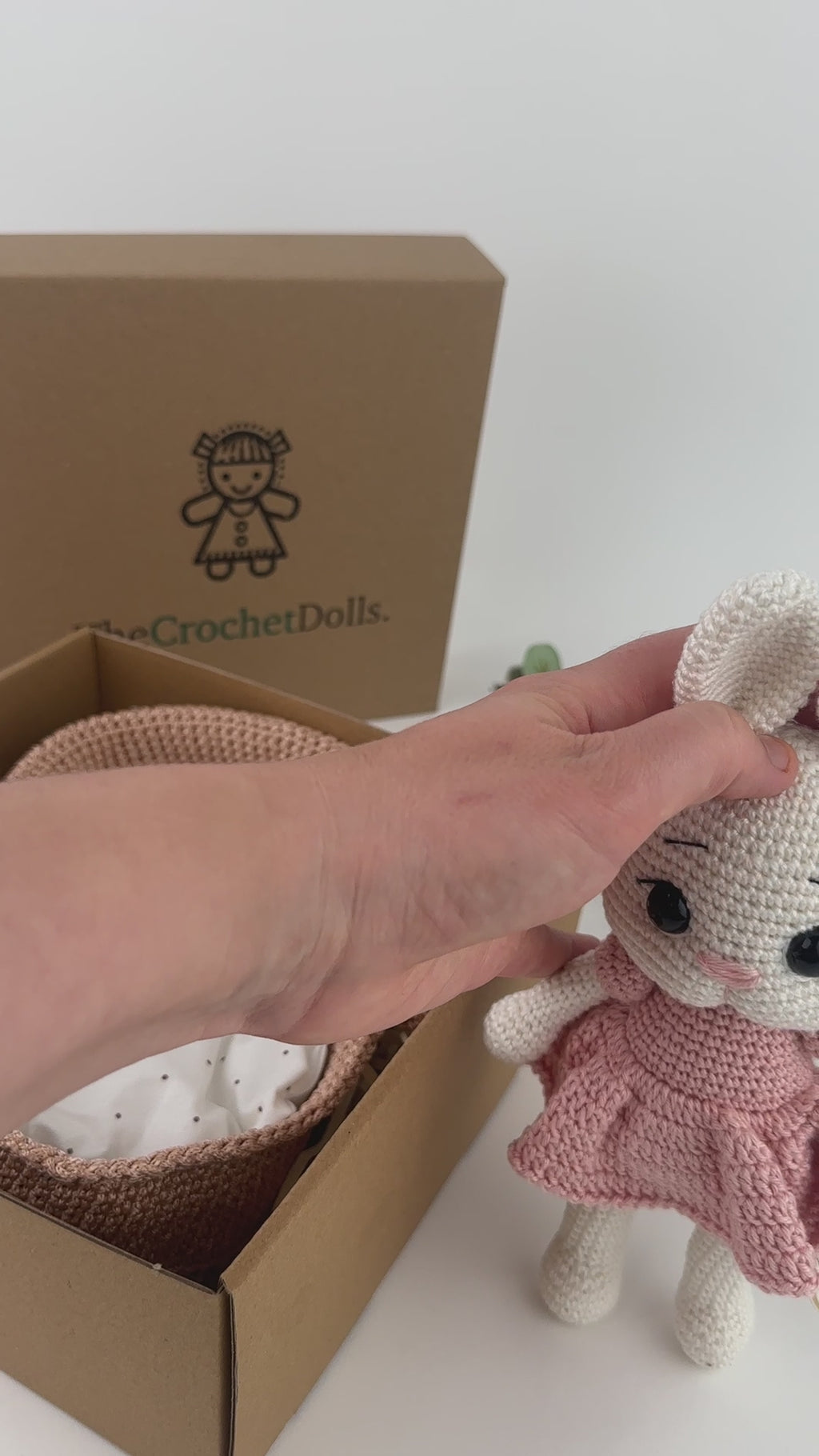 Cuddly Bunny in a Basket