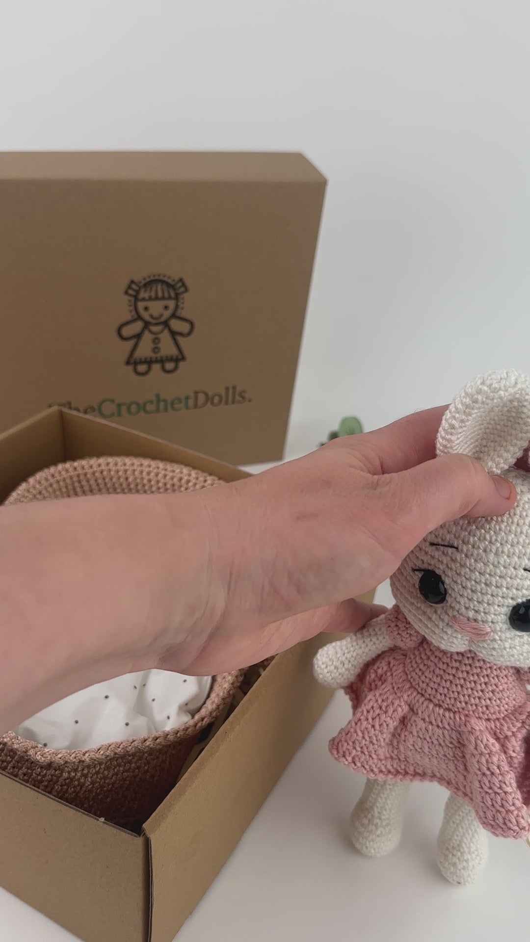 Cuddly Bunny in a Basket
