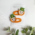 Crochet St Patricks Day Hairclips