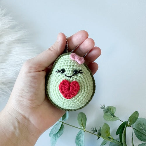 Avocado Love Keyring