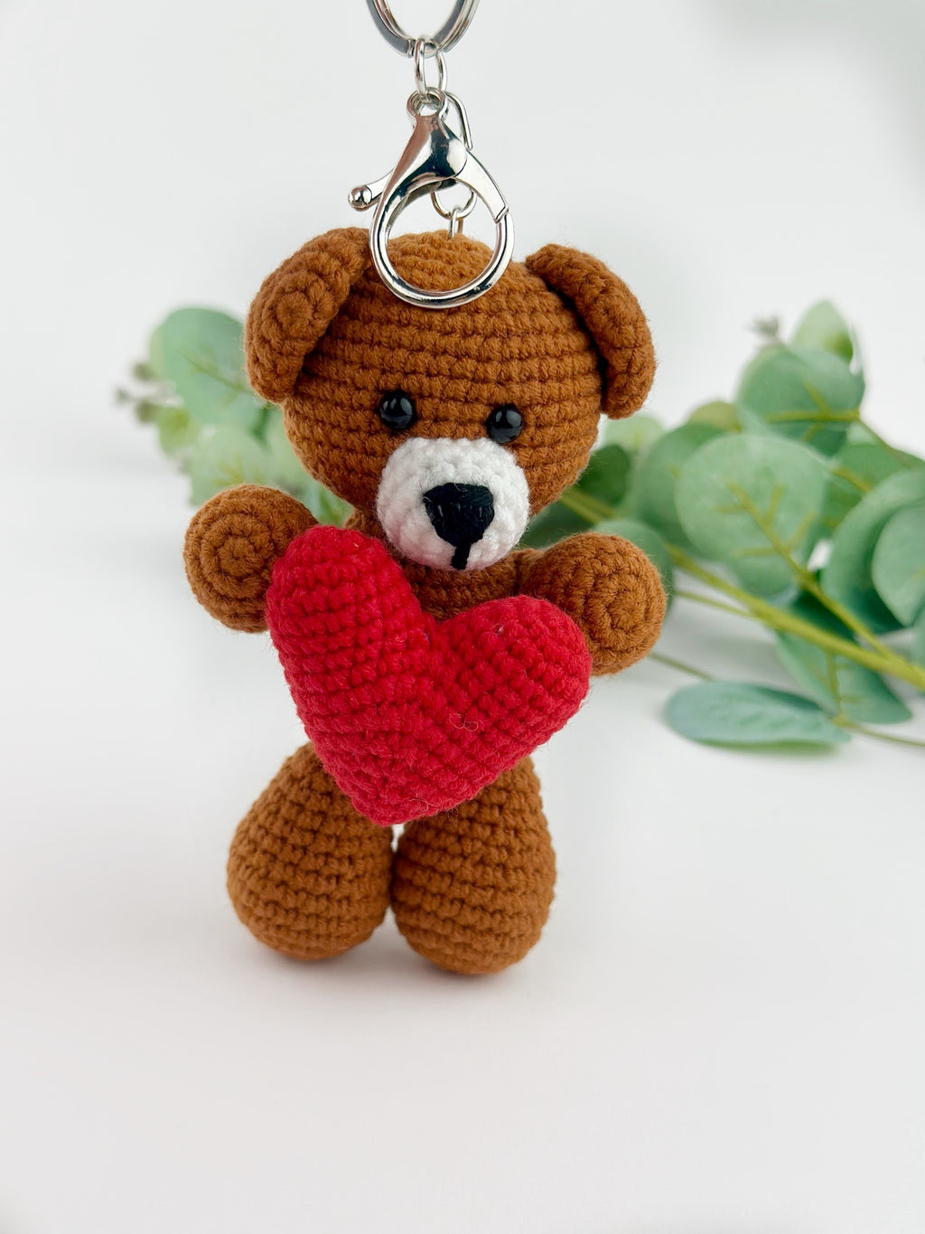 Valentines Teddy Bear Keyring