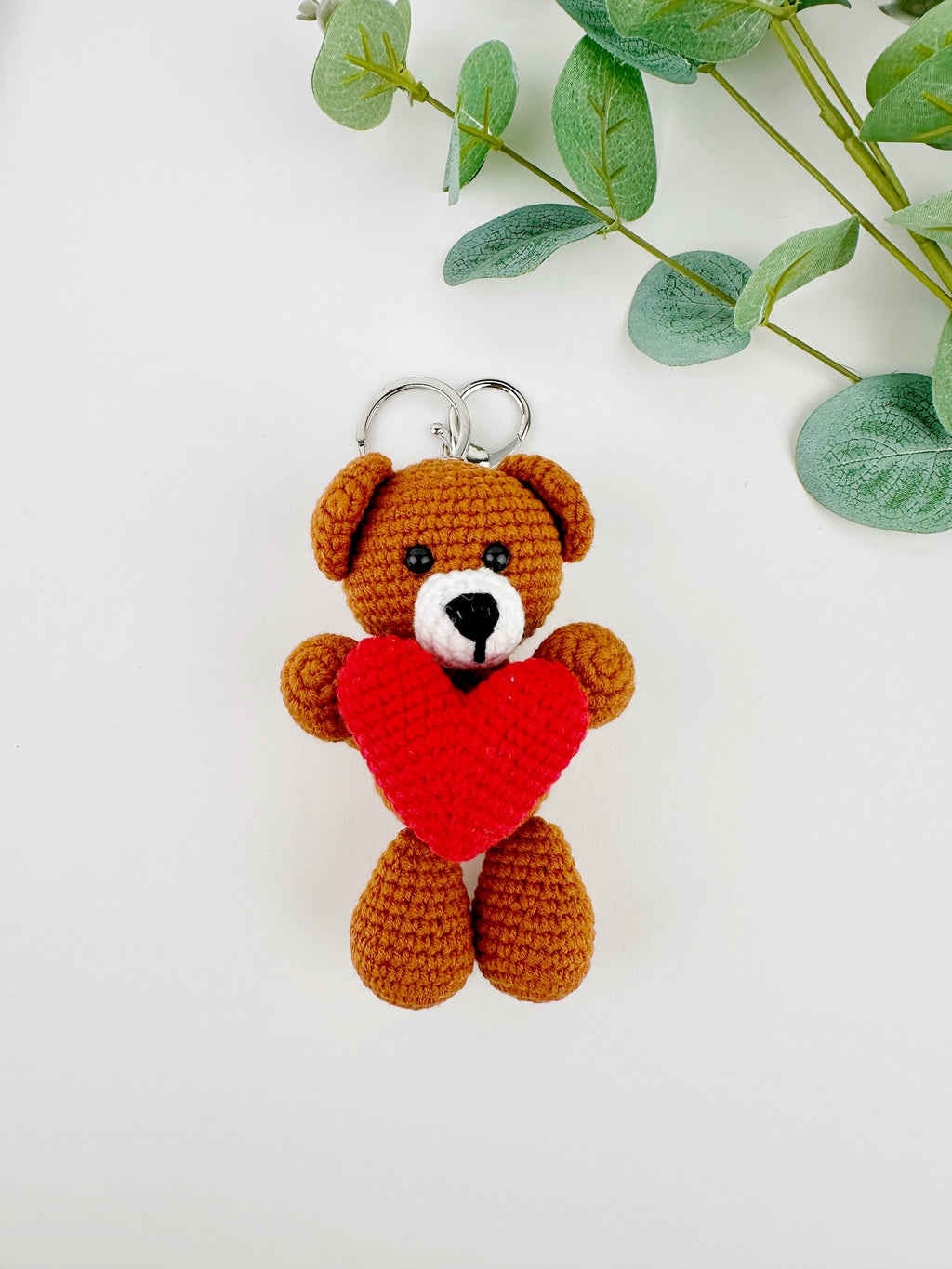 Valentines Teddy Bear Keyring