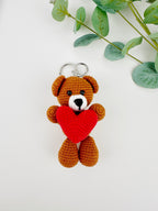 Valentines Teddy Bear Keyring