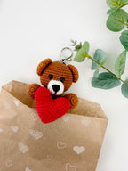 Valentines Teddy Bear Keyring