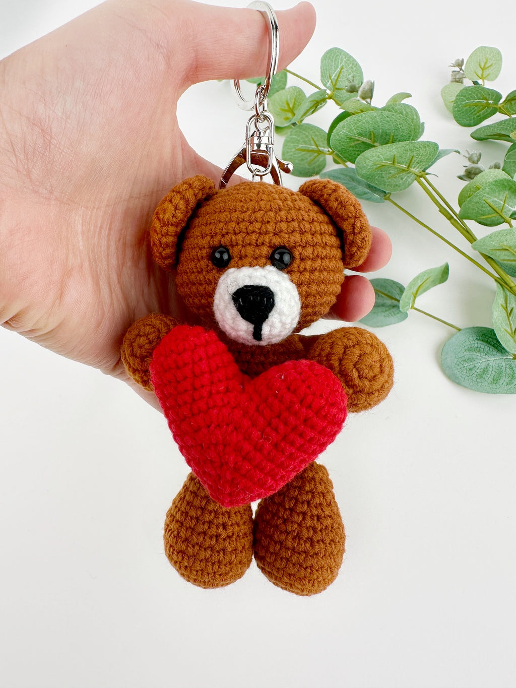Valentines Teddy Bear Keyring
