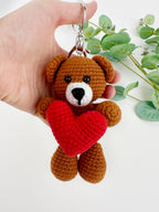 Valentines Teddy Bear Keyring