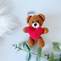 Valentines Teddy Bear Keyring